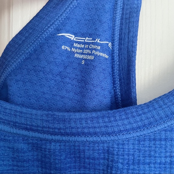 Royal Blue Active Racerback Workout Top - Picture 3 of 5